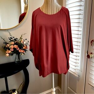 Elegant Rust Red Women's Top